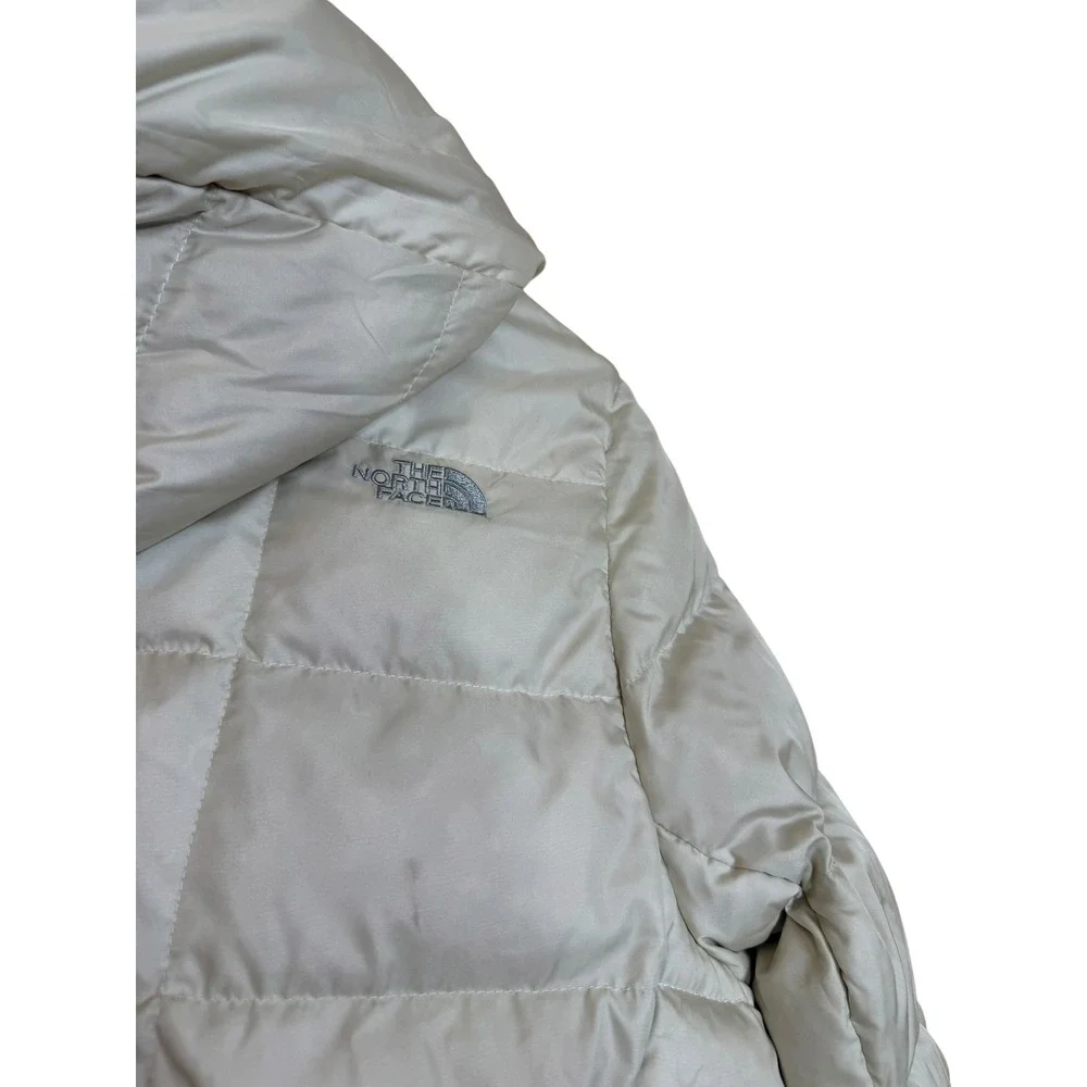 The North Face Womens Metropolis 550 Down Parka Jacket Cream Off-White Size M